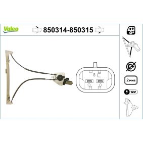 Compre Elevador de vidro da VALEO 850314 a um preço baixo por 126,10 €
