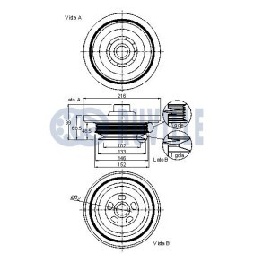 Spannarm, Keilrippenriemen für CHEVROLET von RUVILLE