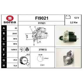 Anlasser für ALFA ROMEO von SNRA
