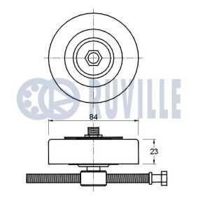 Spannrolle, Zahnriemen für FORD USA von RUVILLE