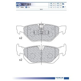Bremsbeläge von FOMAR Friction