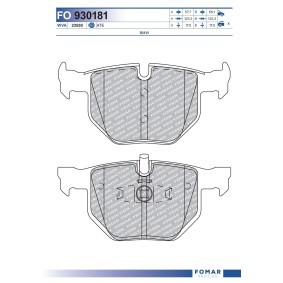 Bremsbeläge von FOMAR Friction