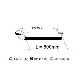 Compre Panela de escape central da ERNST 600002 a um preço baixo por 191,72 €