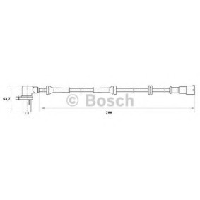 Kjøp Sensor, ABS av BOSCH 0 265 006 138 til den lave prisen 1224,20 NOK