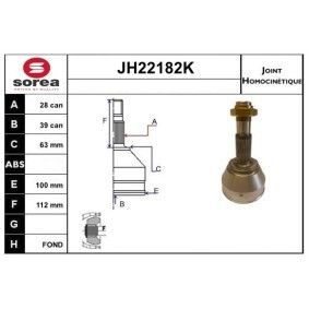Acquista Kit giunti semiasse da SNRA JH22182K a buon mercato per soli 121,92 €