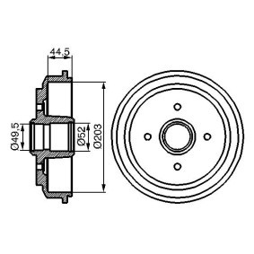 Comprar Tambor de freno de BOSCH 0 986 477 149 a bajo precio de 52,68 €