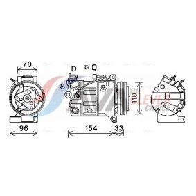 Klimakondensator für MERCEDES-BENZ von AVA COOLING SYSTEMS
