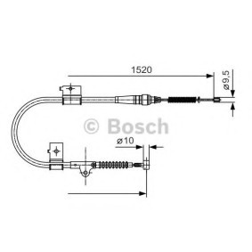 Handbremsseil für NISSAN von BOSCH