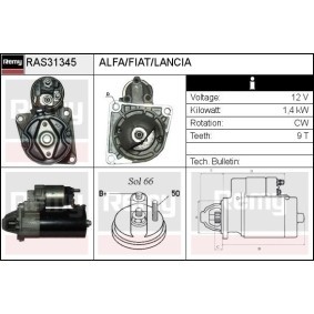Anlasser RAS31345 von DELCO REMY günstig für 114,85 € online kaufen