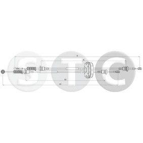 Seilzug, Schaltgetriebe des Herstellers STC - Originalware Artikelnummer: T482954