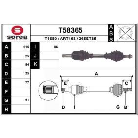 Compre Veio de transmissão da EAI T58365 a um preço baixo por 115,79 €