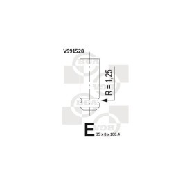 Auslaßventil des Herstellers BGA - Originalware Artikelnummer: V991528