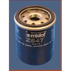 Comprar Filtro de aceite de MISFAT Z647 a bajo precio de 13,40 €