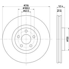 Bremsscheibe MDC2820C von MINTEX günstig für 84,98 € online kaufen
