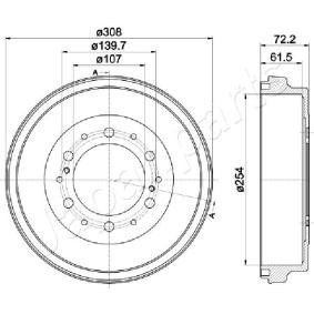 Bremstrommel für TOYOTA von JAPANPARTS