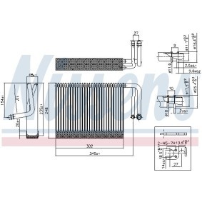 Acquista Evaporatore climatizzatore da NISSENS online per 7 (F01, F02, F03, F04) a prezzi moderati