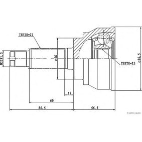 Gelenksatz, Antriebswelle J2825017
