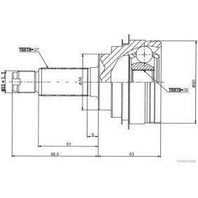 Acquista Kit giunti semiasse da HERTH+BUSS JAKOPARTS J2827023 a buon mercato per soli 48,36 €