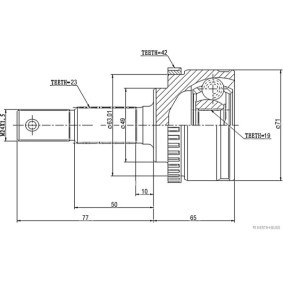 Acquista Kit giunti semiasse da HERTH+BUSS JAKOPARTS J2828114 a buon mercato per soli 112,32 €