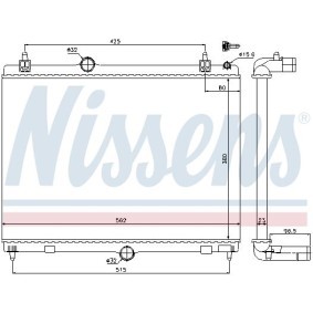 Kühler, Motorkühlung von NISSENS