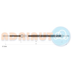Handbremsseil 07.0264 von ADRIAUTO günstig für 18,41 € online kaufen