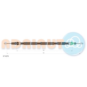Handbremsseil 07.0278 von ADRIAUTO günstig für 20,01 € online kaufen