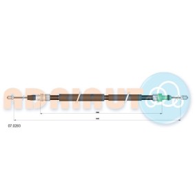 Handbremsseil 07.0283 von ADRIAUTO günstig für 19,54 € online kaufen