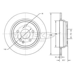 Bremsscheibe für MERCEDES-BENZ von TOMEX brakes