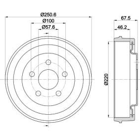 Achetez des Tambour de frein MINTEX MBD417 à prix pour 100,32 €