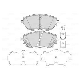 Bremsbeläge des Herstellers VALEO - Originalware Artikelnummer: 601750