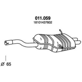 Endschalldämpfer 011.059 von PEDOL günstig für 236,83 € online kaufen