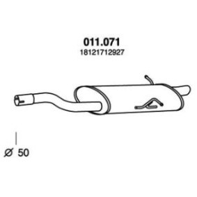 Endschalldämpfer 011.071 von PEDOL günstig für 81,62 € online kaufen