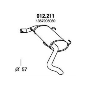 Endschalldämpfer 012.211 von PEDOL günstig für 130,54 € online kaufen