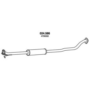 Compre Panela de escape central da PEDOL 024.586 a um preço baixo por 63,50 €