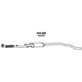 Compre Panela de escape central da PEDOL 024.589 a um preço baixo por 91,45 €