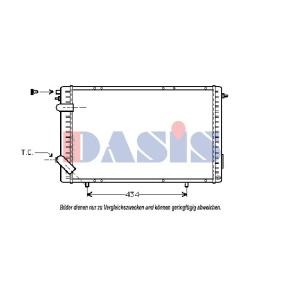 Compre Radiador, arrefecimento do motor da AKS DASIS 180530N a um preço baixo por 180,51 €