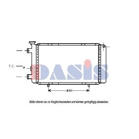 Compre Radiador, arrefecimento do motor da AKS DASIS 180800N a um preço baixo por 231,39 €