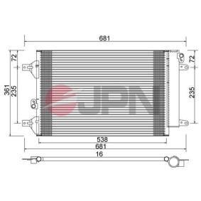 Acquista Condensatore climatizzatore da JPN 60C9138-JPN a buon mercato per soli 62,41 €