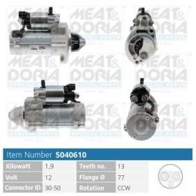 Anlasser 5040610 von MEAT & DORIA günstig für 252,36 € online kaufen