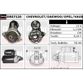 Anlasser DRS7120 von DELCO REMY günstig für 80,55 € online kaufen