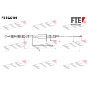 Handbremsseil 9250010 von FTE günstig für 16,04 € online kaufen