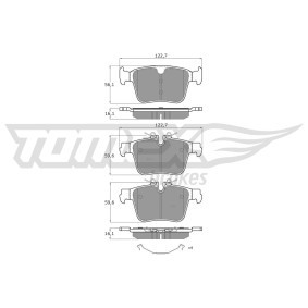 Köp Bromsbelägg av TOMEX brakes TX 60-40 till det låga priset 395,53 kr