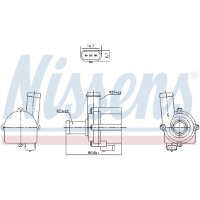 Comprar Bomba de agua de NISSENS 832121 a bajo precio de 70,62 €