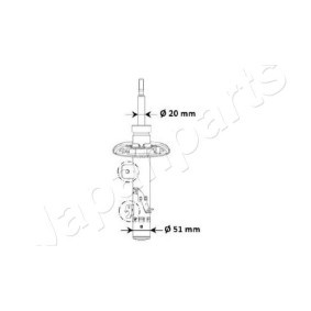 Stoßdämpfer MM-00974 von JAPANPARTS günstig für 85,86 € online kaufen