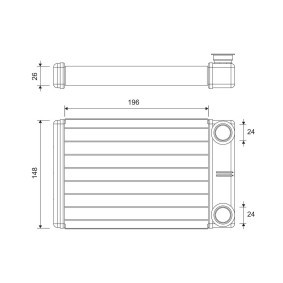 Comprar Radiador de calefacción de VALEO 811608 a bajo precio de 57,53 €