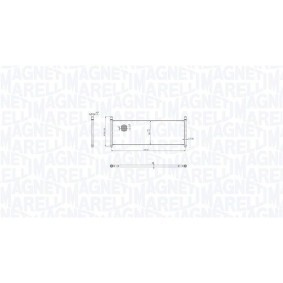 Compre Radiador, arrefecimento do motor da MAGNETI MARELLI 350213217300 a um preço baixo por 186,31 €