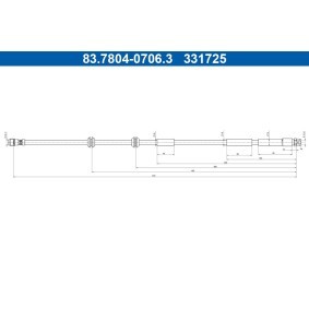Bremsschlauch 83.7804-0706.3
