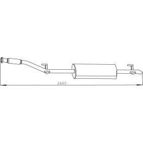Endschalldämpfer 50481 von DINEX günstig für 312,69 € online kaufen