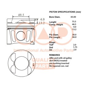 Kolben für MERCEDES-BENZ von IAP QUALITY PARTS