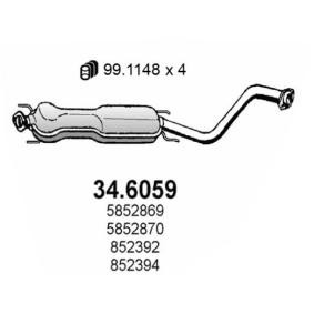 Mittelschalldämpfer für OPEL von ASSO